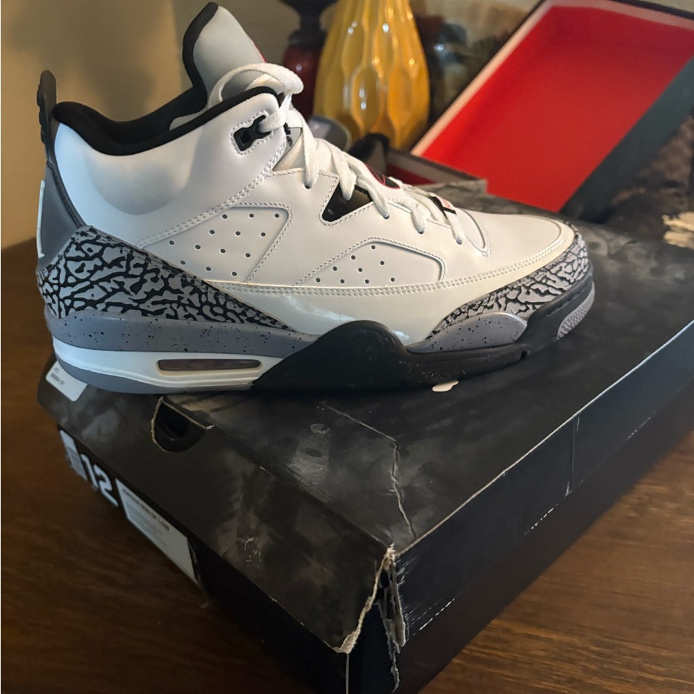 White and Gray Sneakers